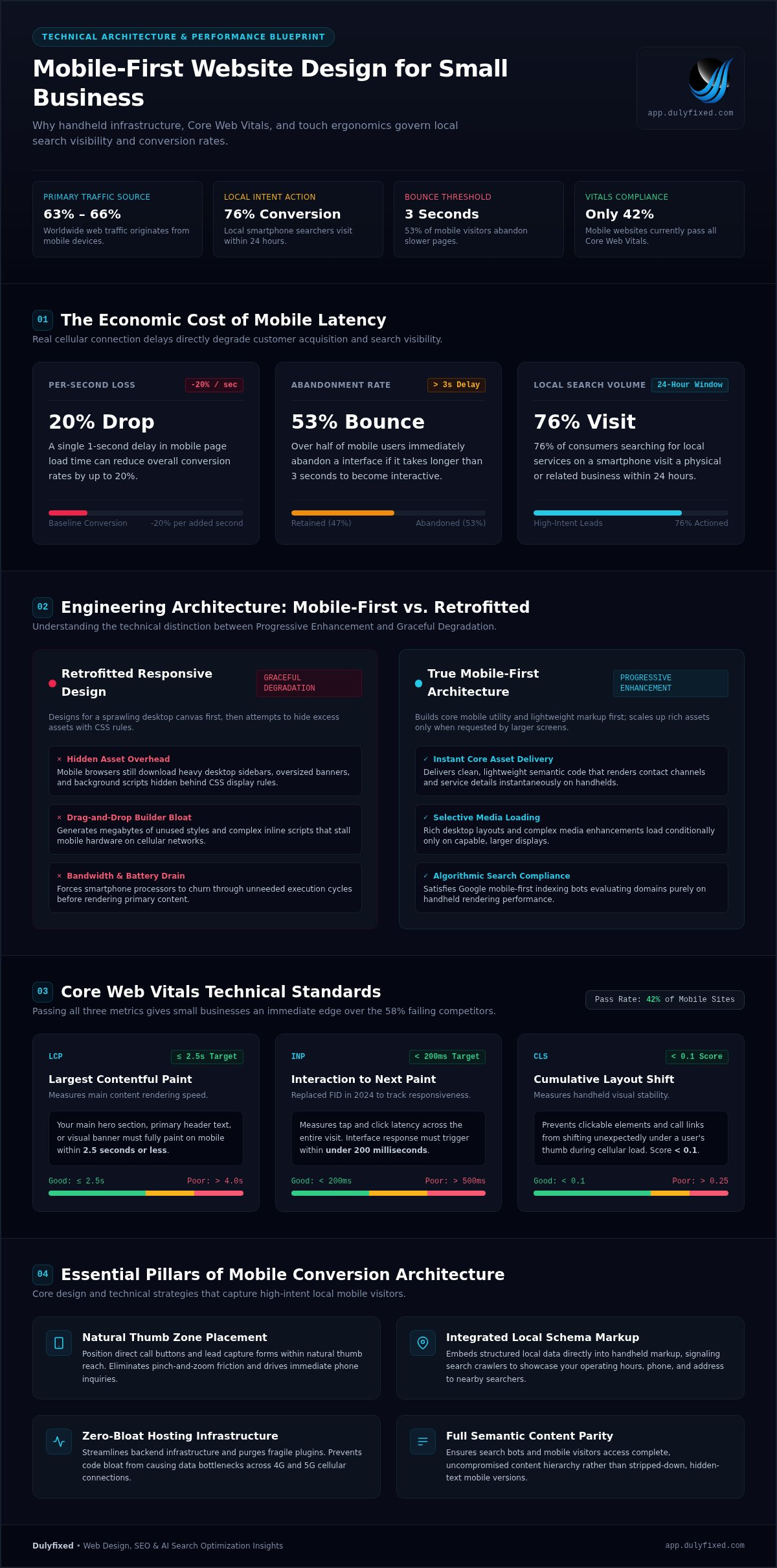 Mobile-first website design for small business